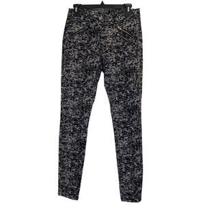 MAISON SCOTCH La Femme‎ Selon Marie Black & White Abstract Skinny Jeans Size 28R